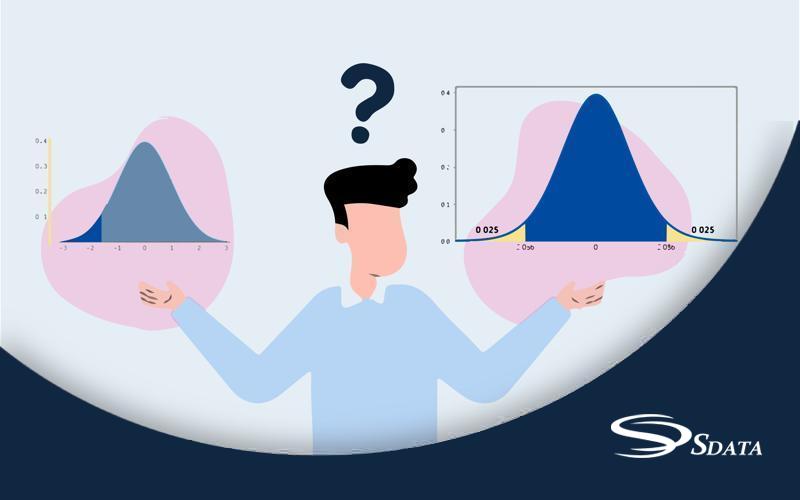 تفاوت بین آزمون فرضیه یک‌طرفه و دوطرفه