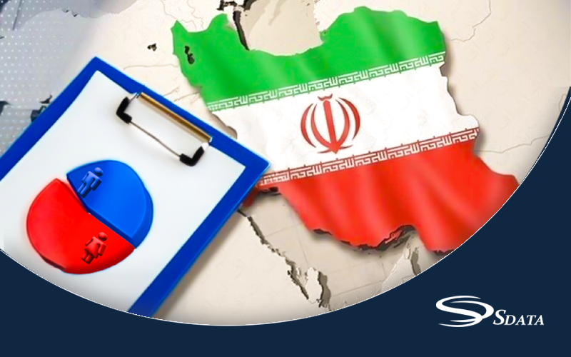 سهم جمعیت مرد و زن در ایران